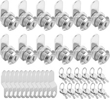 5/8'' Keyed Alike Cabinet Locks with Keys, 12 Packs, Waterproof, Durable Constru