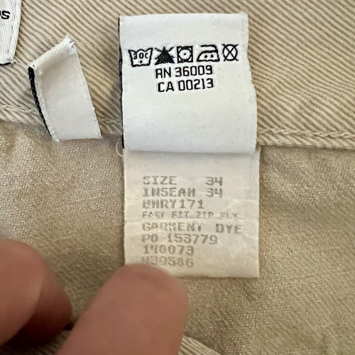 CALVIN KLEIN Jeans Easy Fit Relaxed Straight Leg Khaki Denim Men’s Size 34x34 - Picture 4 of 9