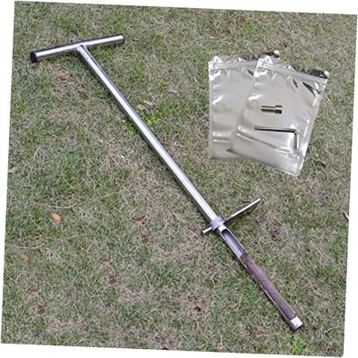 36'' Soil Probe, Stainless Steel Soil Sampler Probe with Foot Pedal and 