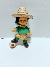 De colección RARO FÚTBOL MUNDIAL MÉXICO 70 MASCOTA JUANITO VINILO 6" - DIFÍCIL DE ENCONTRAR