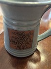 Ceramic Mug Gray Brown Tree Design Pottery Matte Finish With Handle Round — photo 1