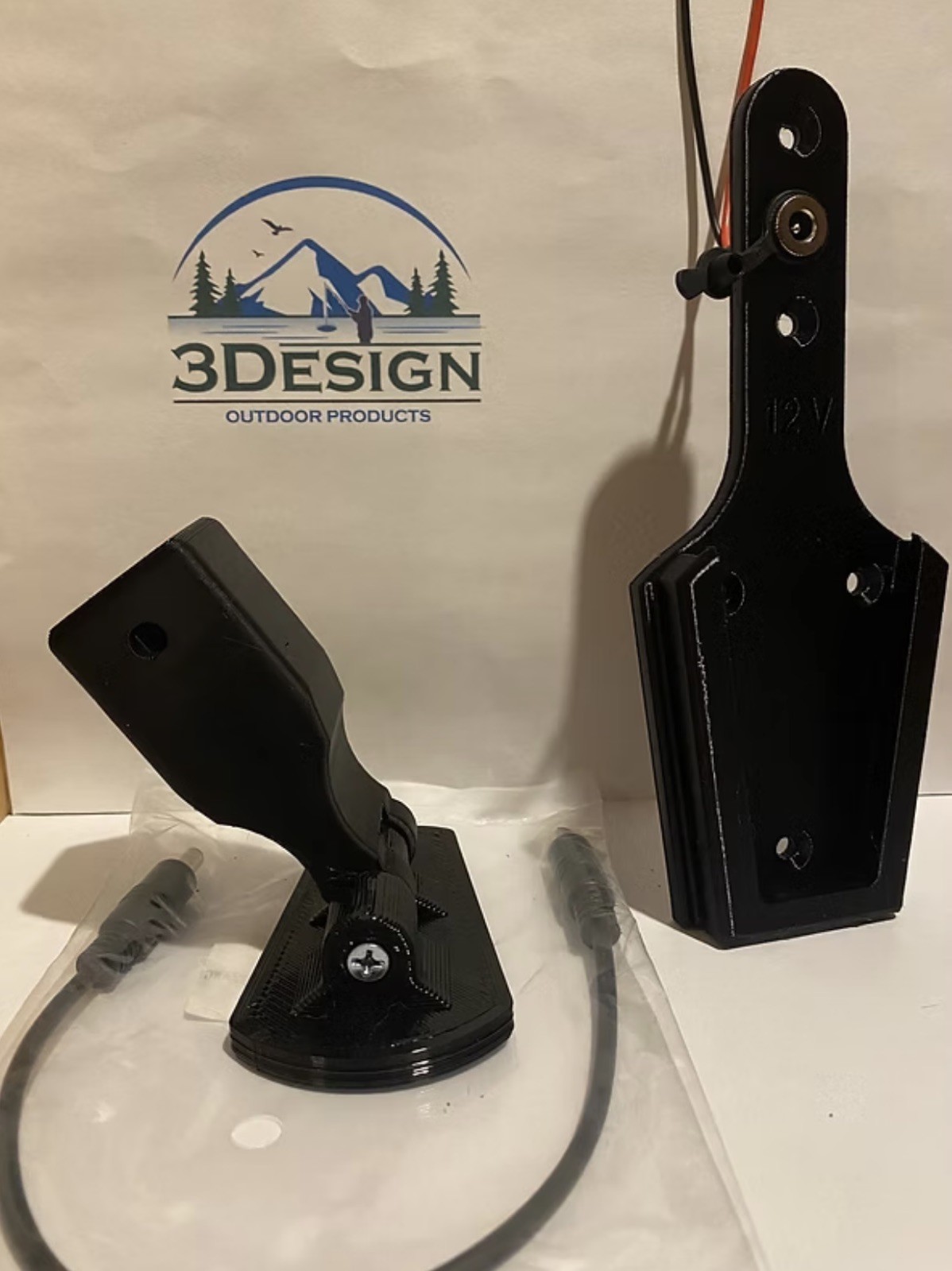 Ice fishing Rattle Reel mount 4 Northern Lights! Designed and made in USA!