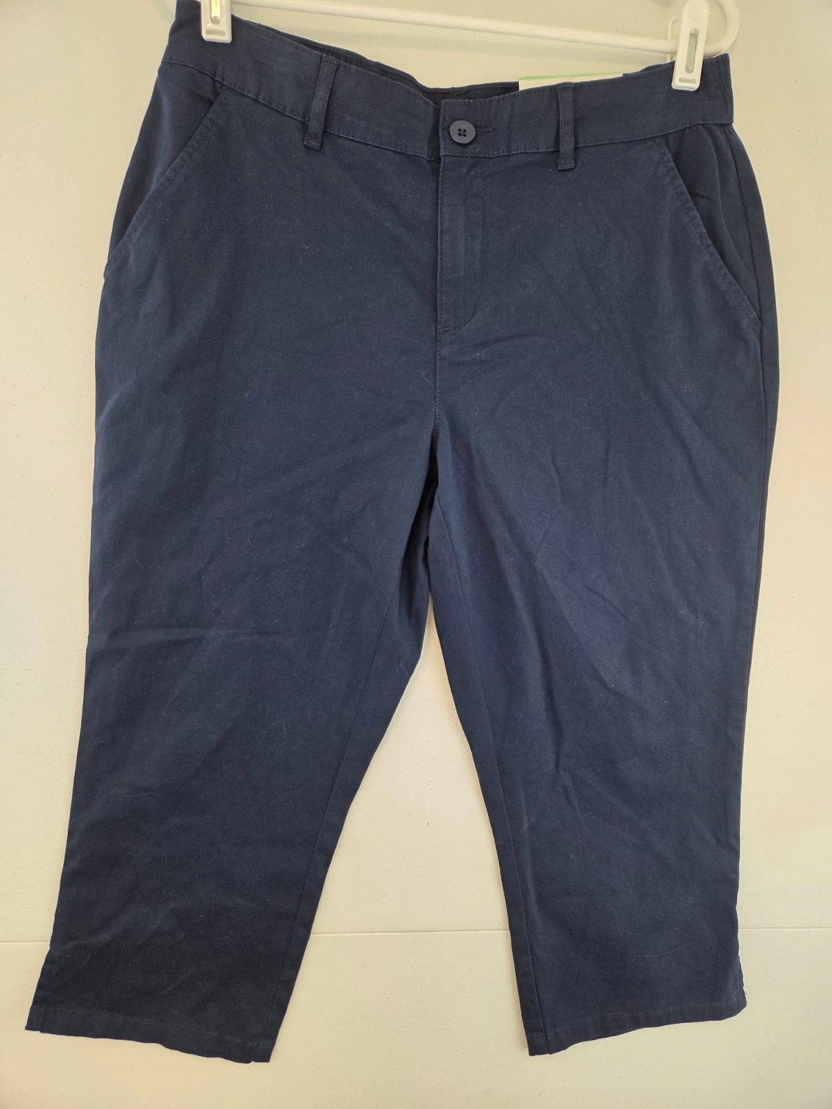 Style & Co. sz 8 Straight Leg Comfort Capri Pants NWT Industrial Blue