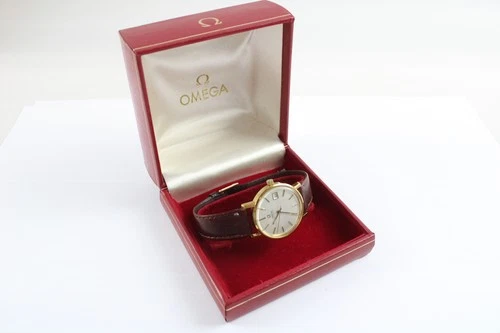 Vintage Omega Automatic Gold Tone Watch Ref 166.0202 Mechanical WORKING