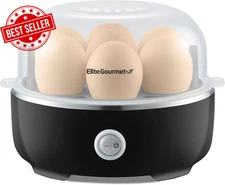 EGC115B Easy Egg Cooker, 7-Egg Capacity, Soft/Hard-Boiled, Auto Shut-Off, BPA-Fr