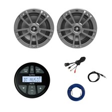 Infinity PRV90 Marine Receiver, 2x 6.5" Speakers, Wire, Antenna, USB/AUX Adapter