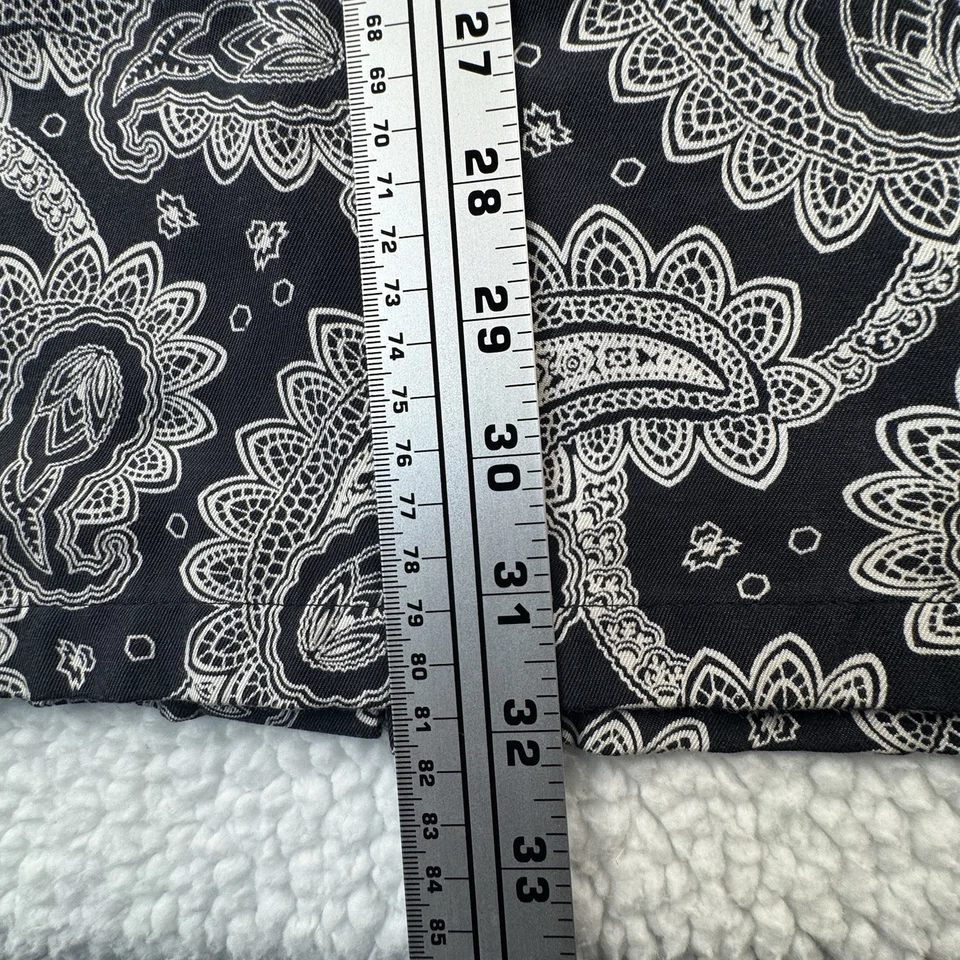 Austin Reed London Paisley Short Sleeve Button Up Silk & Cotton Men's XL - Image 4 of 4