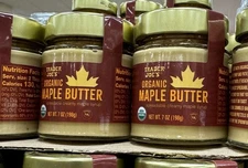 2 Pack Trader Joe’s organic Maple Butter 7oz Jar LIMITED KOSHER Maple Syrup