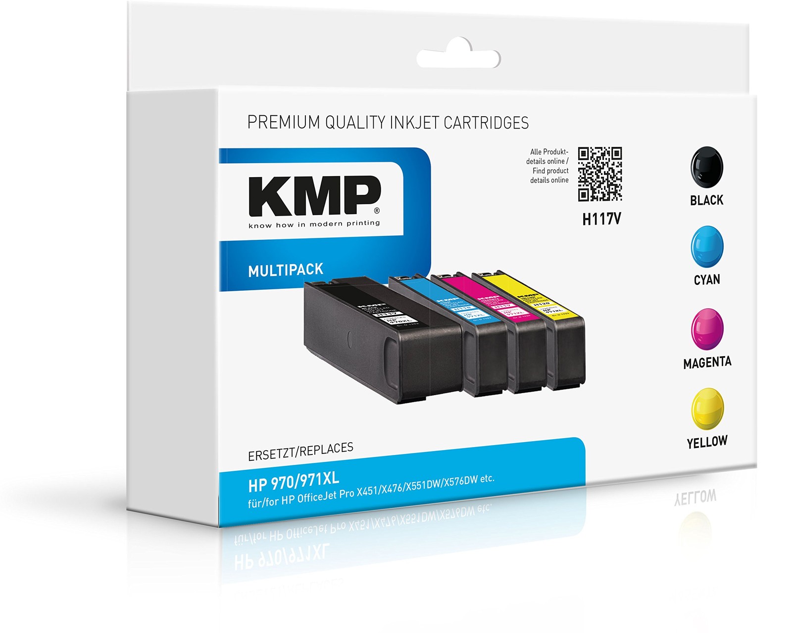 KMP Multipack fr HP OfficeJet Pro X451X476 H117V 42790₽