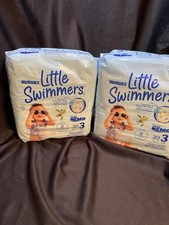LITTLE SWIMMERS BY HUGGIES, Size 3, Two Pack of 20 each, total of 40 Swimmers