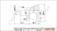 Dr!Ve+ Gelenksatz Antriebswelle DP2110.10.1504 M16X1,5 FüR VW FOX 5Z1 5Z3 5Z4 4