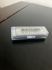 BONTEMPIMetal Harmonica with Metal Tongues Hard Bag 10 Tone Musical 11x2.3x2.5cm