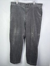 Polo Ralph Lauren Gray Corduroy Pants Mens 40 x 30 Preppy Casual Straight