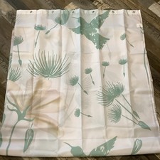 Watercolor Floral Shower Curtains 72 Green/Beige