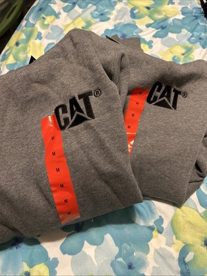 CATERPILLAR Size M/ GRAY / Black Embroidered Logo Heavyweight Hoodie Lot Of 2