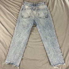 WE THE FREE by Free People Jeans Womens Size 27x24 Acid Wash Distressed Denim