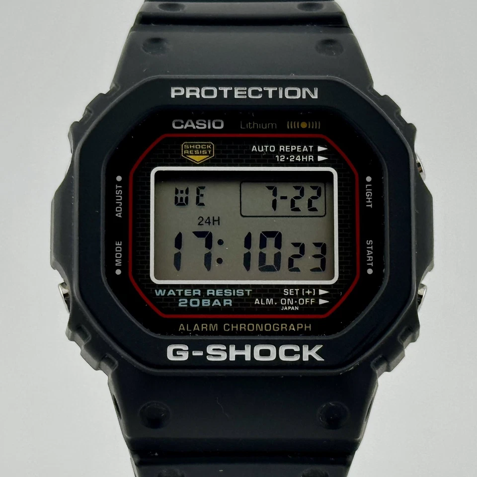 Montre classique numérique CASIO G-SHOCK DW-5000R-1AJF Origin Square RI... - Photo 1/4