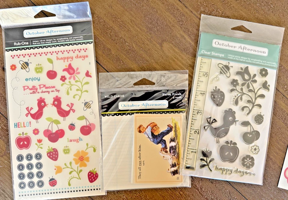 Colección de álbumes de recortes "On the Farm Cherry Hill" de octubre difícil de encontrar Foto 3 de 4