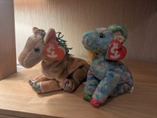 TY Beanie Baby 2000 - Zodiac Goat and Horse with TY tag - Plush toy - Retired
