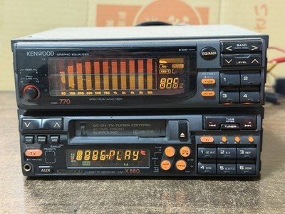 Kenwood KRC-X880 KGC-770 1DIN Cassette Deck Graphic Equalizer AUX