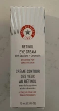 FIRST AID BEAUTY RETINOL EYE CREAM WITH SQUALANE + CERAMIDES 0.5OZ NEW IN BOX