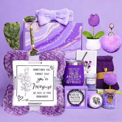 Self Care Gifts Baskets Women, 16pcs Get Well Soon Gift Box Relaxing Spa Set ...