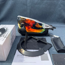 Oakley Radar EV Patn OO9208 Sunglasses Transparent  Orange Feet Red Polarized