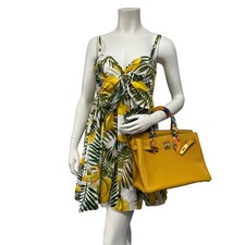 NWT Oscar de la Renta Banana Print Mini Dress $1990 Retail