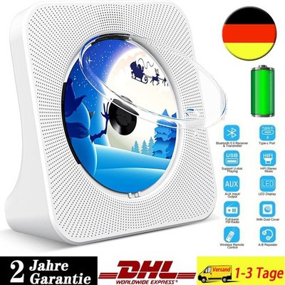 Bluetooth CD Player MP3 Spieler HiFi Musik Spieler Boombox mit Fernbedienung