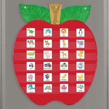 Classroom Pocket Chart with 6 Pockets Wall Organization