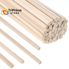 70Pcs 1/4" x 12" Balsa Wood Sticks, Square Dowel Rods 1/4" 12"-70PCS, wooden