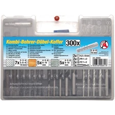 set 300 pcs tips and dowels - code bgs50820 KRAFTMANN workshop