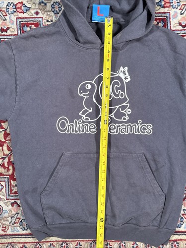 Online Ceramics Snail Hoodie Size Large Grey Casual - Picture 6 of 9