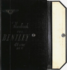 Bentley Mk.vi 4.25 Litre Instruction Book Running Maintenance Handbook C.1946 Bentley Mk.vi 4.25 Litre Instruction Book Running Maintenance Handbook C.1946