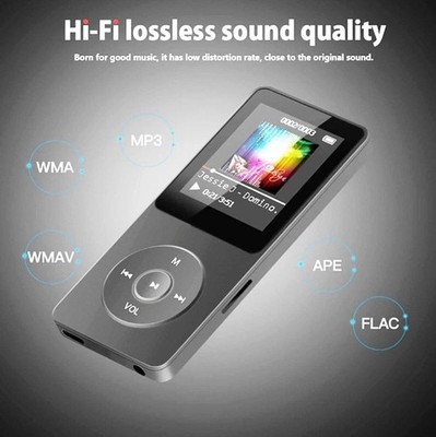 Bluetooth MP4/MP3 Lossless Music Player FM Radio Recorder Sports Support 128GB