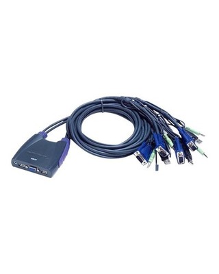 ATEN Petite CS64US KVM-/Audio-/USB-Switch USB 4 x KVM/Audio/USB, 1 lokaler