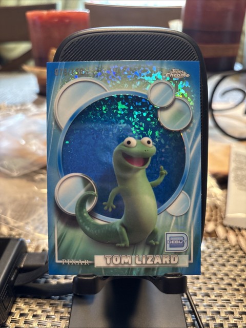 2026 Topps Chrome Pixar Tom Lizard #114 Blue Mini-Diamond Refractor - /150
