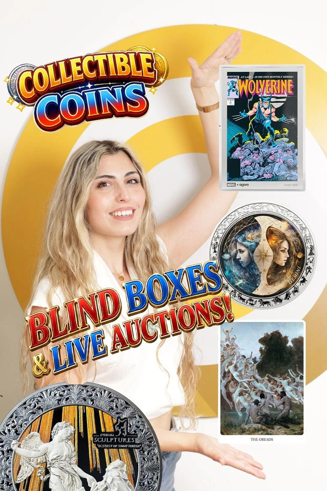 MODERN COLLECTIBLE COINS - AUCTIONS & BLIND BOXES!