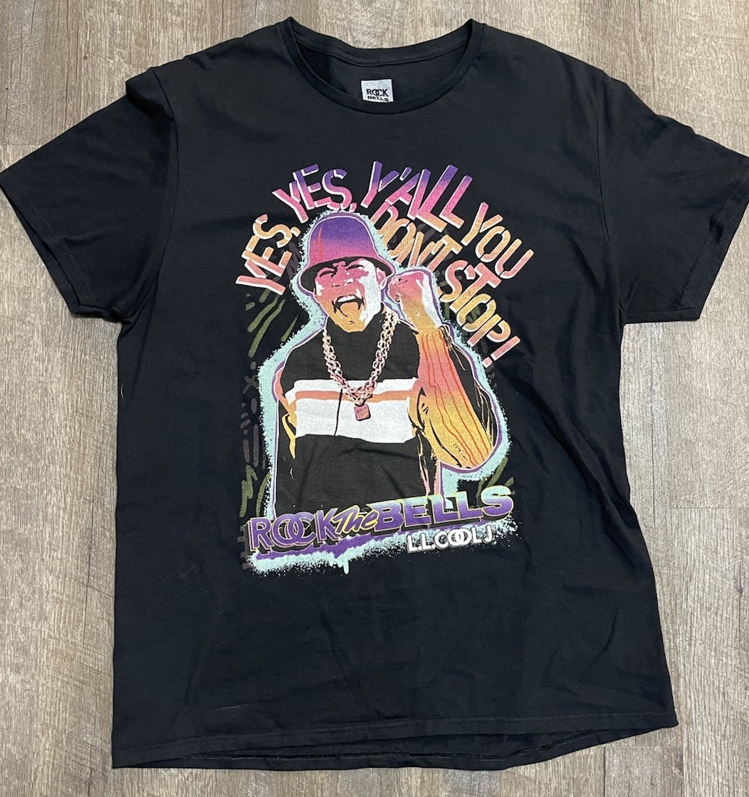 LL Cool J T Shirt Rock The Bells Black Tee Hip Hop 80s 90s Rap