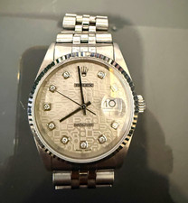 Rolex Datejust Edelstahl Jubilee silbernes Zi...