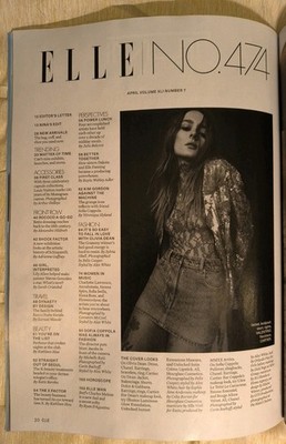 Elle Magazine April 2026 Issue Olivia Dean ALT Cover Women In