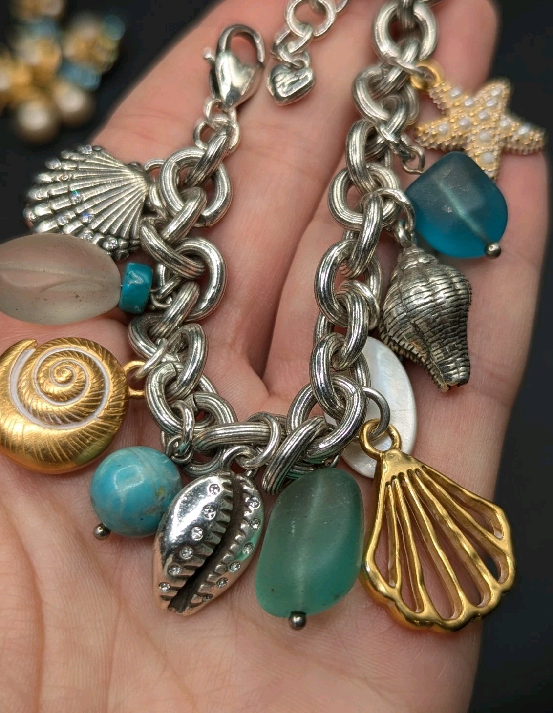 Brighton Calypso Shell Seashell Starfish Bead Bea… - image 9