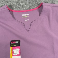 Scrubstar Top Womens Large Ethical Fabric Scrub Shirt Nursing Uniform Medical Wo