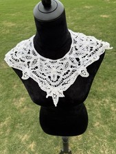 Vintage White Lace Victorian Style Collar for Women