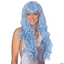Blue Mermaid Wig Costume