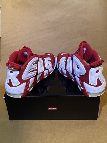 Nike X Supreme Air More Uptempo rouge 2017 Suptempo