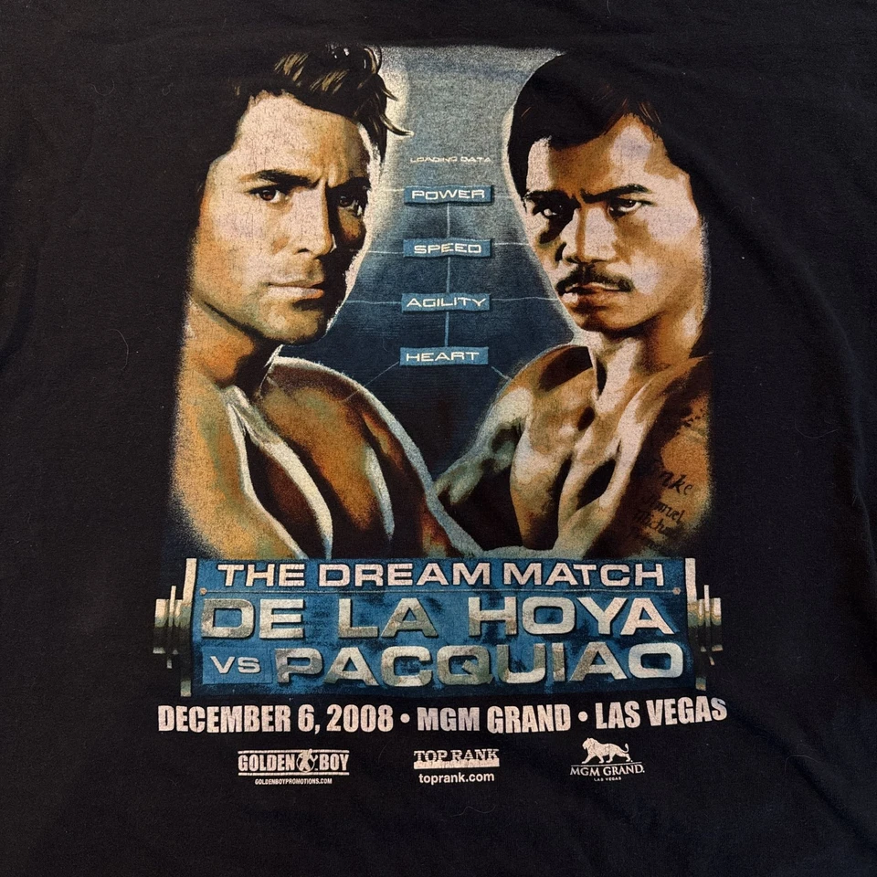 Vintage manny pacquiao vintage tee Oscar de la hoya XL 🔥 - Image 3 of 4