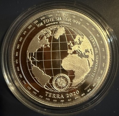 Tokelau 2020 トケラウ 銀　2020 1 In Coin Silver .999 BU Coin Terra $5 Silver oz コレクション