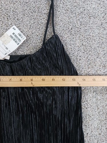 H&M XS Womens Sleeveless Shirt Black Polyester Lined NWOT - Picture 4 of 9