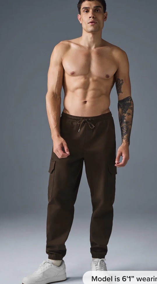 ALO Yoga Edition Sueded Jogger Espresso Brown Men's Medium | eBay